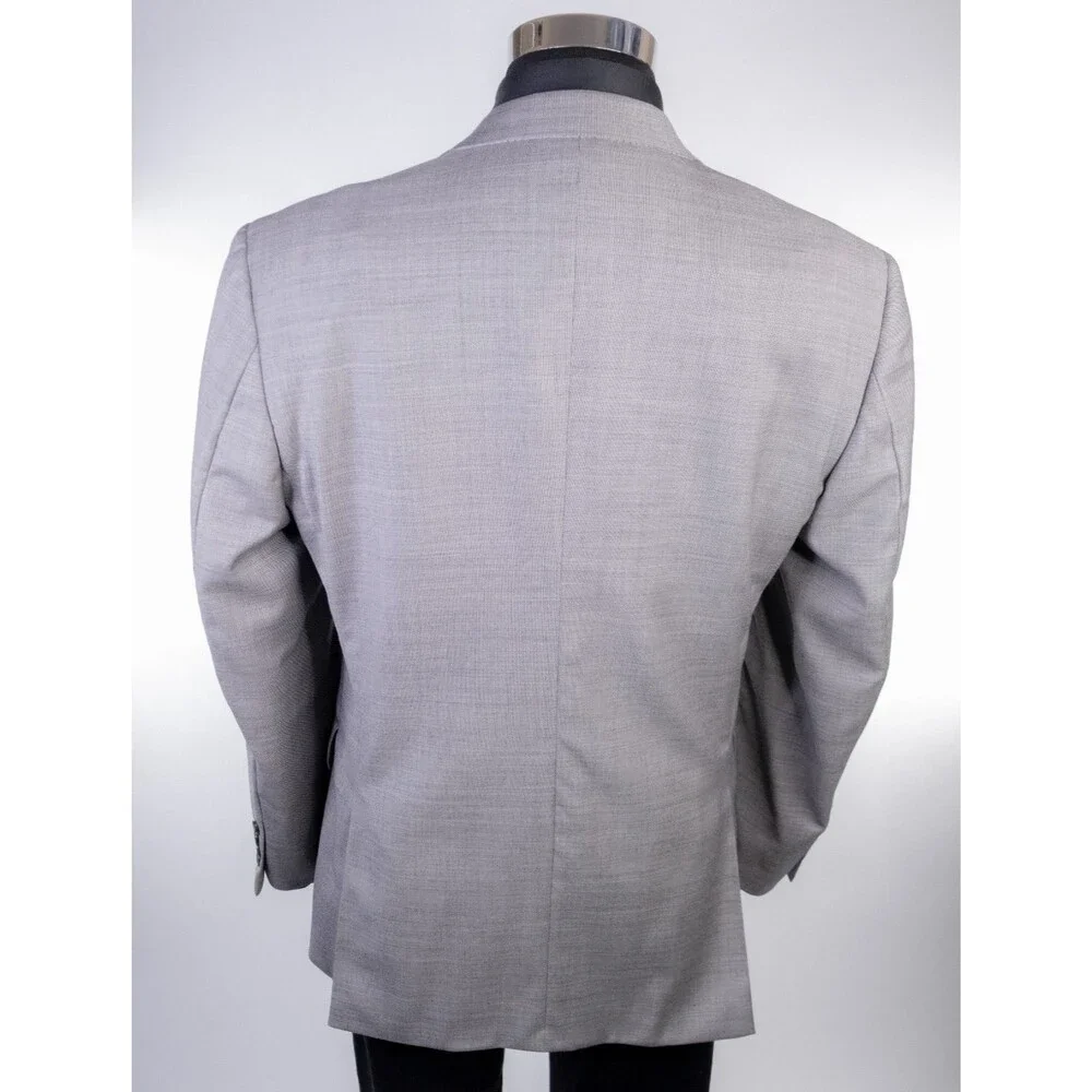 Jos. A. Bank Traveler's Blazer Sport Coat Sz 39R Wool Two Button Gray Jacket